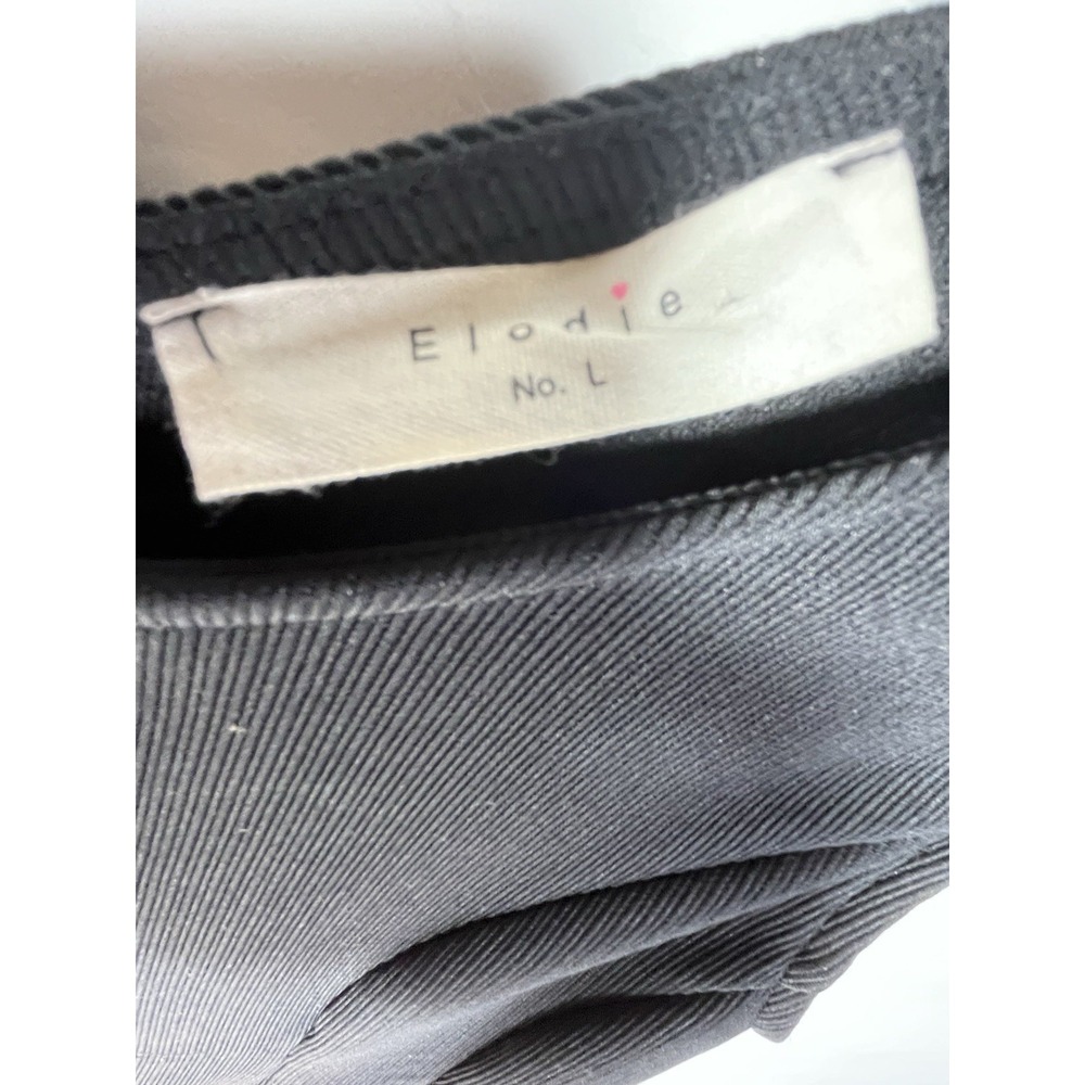 Elodie Dress‎ Womens Size Large Black Knit Stretch Sleeveless Sheath New - Picture 6 of 8